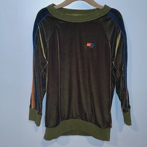 Aviator Nation Kids Classic Velvet Relaxed Sweatshirt Size 8